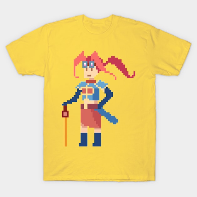 Little Warrior Pixel 64 T-Shirt by GlassDesigns 